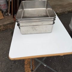 ステンレスバット４個の画像