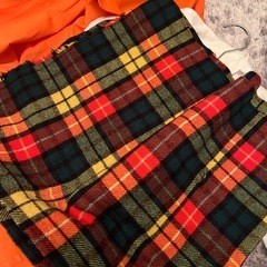 シャツ2枚 伊勢丹柄ハギレ ワキフィルムの画像