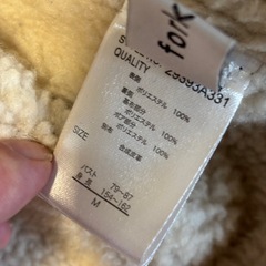 レディース黒いムートンコート Mサイズの画像