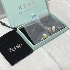 【新品未使用】シルバー925 KRKC  天然淡水パール ピアス 両耳 金属アレルギー対応 幸運迎えシリーズ 大きめの画像