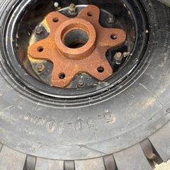 フォークリフト用　新品エアータイヤホイール付き6.50-10 10PR 5.00の画像