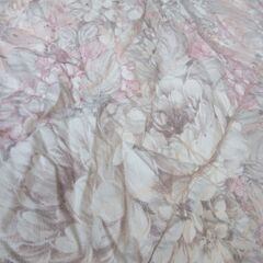 高級羽毛布団　ダウン　シングル　ピンク花柄　ボリュームタイプ　5万円以上クラスの画像