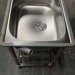 流し台 ステンレス ガーデンシンク 流し シンク 簡易 流し台 家庭用 屋外 手洗い 野菜 洗い 畑 泥落とし 靴の画像