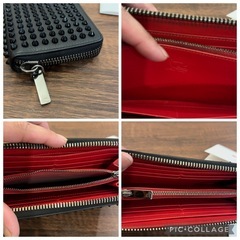 Christian Louboutin 長財布 ラウンドジップ スタッズの画像