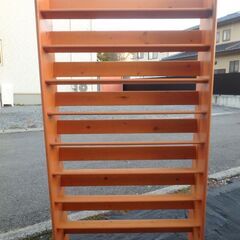 【中古美品】通販生活 木製CDラックの画像