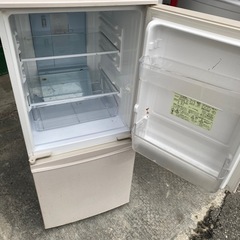 NO B659🌈福岡市内配送設置無料✨🌈シャープ SHARP プラズマクラスター冷蔵庫 （137L・どっちもドア） 2ドア ベージュ系 SJ-PD14A-Cの画像