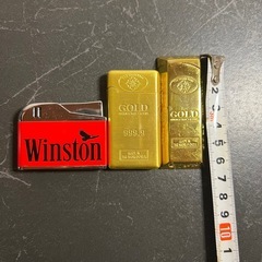 Winston GOLD風　ライター　3点セットの画像