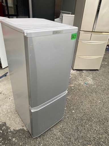 NO B662?福岡市内配送設置無料✨?MR-P15D-S 冷蔵庫 Pシリーズ シャイニーシルバー [2ドア /右開きタイプ /146