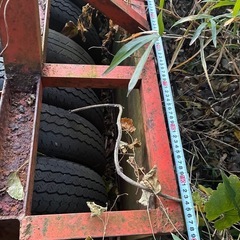鎮圧ローラー タイヤローラー トラクター パーツ 牽引 整地 麦踏 中古 の画像