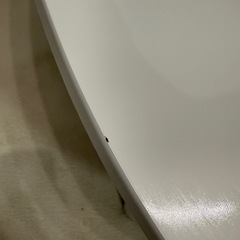 【きまりました】ニトリ　そら豆テーブル　ホワイトの画像