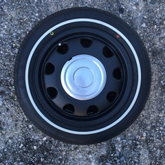 ホワイトリボン仕様 スズキ純正 ホイールセットの画像