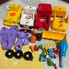 【不足部品あり】アンパンマン　くみたてDIY ねじねじチェンジ！はたらくのりものの画像