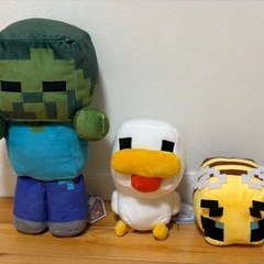 マイクラ マインクラフト ぬいぐるみ フィギュアの画像