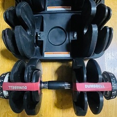 ダイヤル可変型ダンベル 2.5kg-24kg(15段階)Wild Fitの画像