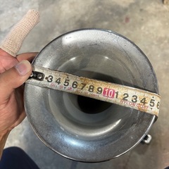 デコトラ ヤンキーホーン エアーホーン 24V用 ラッパ ビッグホーン レトロ 丸型の画像