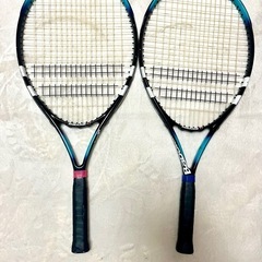 子供用　バボラテニスラケット２本　ラケットカバー付きの画像