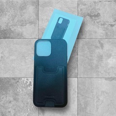 【新品】PROXA iPhone 13 6.1インチ ハードケース カードケース付き 黒 ブラックの画像