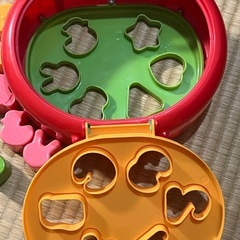 リンゴ型のパズルの画像