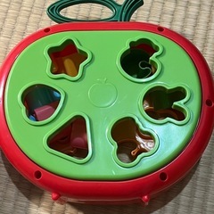 リンゴ型のパズルの画像