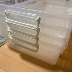 【お渡し先決定】ベッド下収納ケース4個セットの画像