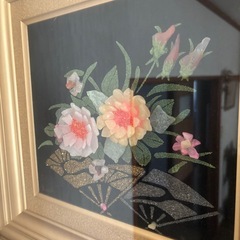 花  石  絵画の画像