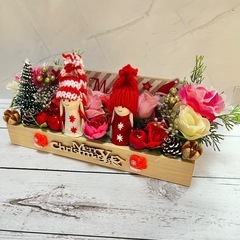 ハンドメイドフラワー★クリスマスアレンジメントNo.73の画像