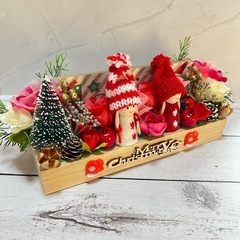 ハンドメイドフラワー★クリスマスアレンジメントNo.73の画像