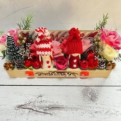 ハンドメイドフラワー★クリスマスアレンジメントNo.73の画像