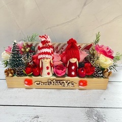 ハンドメイドフラワー★クリスマスアレンジメントNo.73の画像