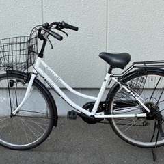 6段変速機付きシティサイクル 鍵付き の画像