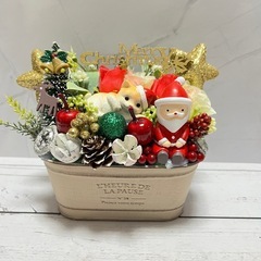 ハンドメイドフラワー★クリスマスアレンジメントNo.76の画像
