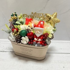 ハンドメイドフラワー★クリスマスアレンジメントNo.76の画像