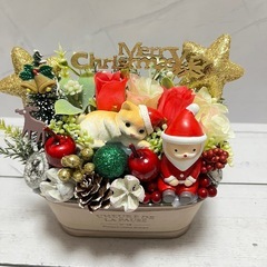ハンドメイドフラワー★クリスマスアレンジメントNo.76の画像