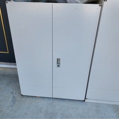  両開き書庫 レクトライン キャビネット ネオホワイトの画像