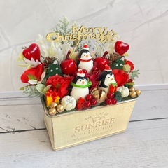 ハンドメイドフラワー★クリスマスアレンジメントNo.76の画像