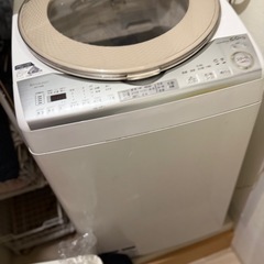 シャープ洗濯機 2017年製の画像
