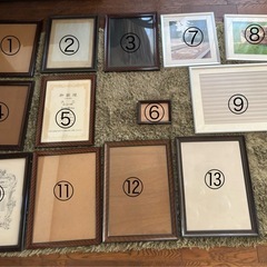 額縁 写真立て アルミ製 木製の画像