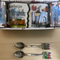 アゼルバイジャンのミニカップ＆スプーンセット 新品未使用