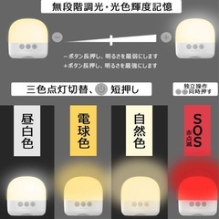 キャンプ　Beszing LEDランタン 2つ の画像