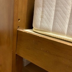 シングルベッド　宮付き（コンセント）　フレーム　マットレス　セット　の画像