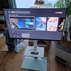 【動画あり】〜11/30まで 32000円→16000円 ほぼ新品 2025年製 FPD チューナーレス テレビ 43V型  4K Google TV CG43-C2 リモコン付き ユーチューブ NETFLIX アマゾンプライム スマートテレビ 使用感なしの画像