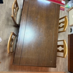 お譲りします🍀*゜ダイニングこたつテーブルセットの画像