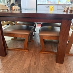 お譲りします🍀*゜ダイニングこたつテーブルセットの画像