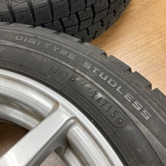 軽バン用軽自動車スタッドレスタイヤアルミホイール4本セットの画像