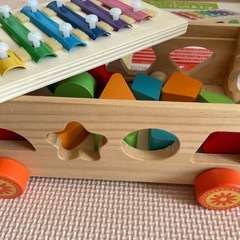 子供用　おもちゃ　知育玩具　鉄筋　形はめ　木製の画像