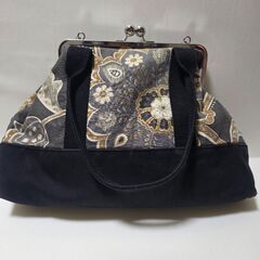 がま口バック　オーダーメイド　大　ショルダー　リュックの画像