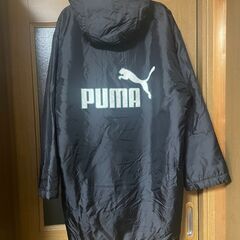 PUMA　プーマ　ボアハーフコート　ベンチコート　ブラック　L寸　フード付き　PMJ458S　中古品の画像