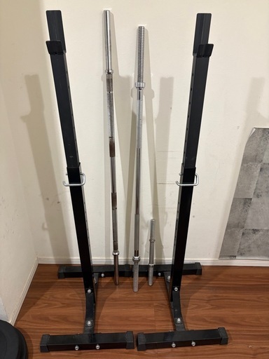 バーベルラック・シャフト3本