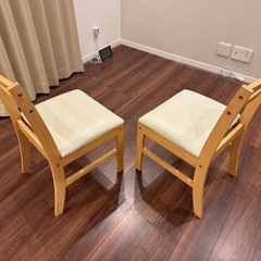 ダイニングチェア 2脚の画像