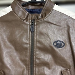 本日まで　革ジャン 革ジャケット キッズ アウター 新品未使用の画像